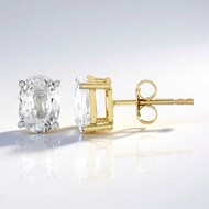 Boucles d'oreilles en or et Zircon