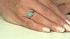 Anillo en plata con Calcedonia azul