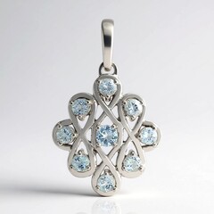 Ciondolo in argento con Ambligonite