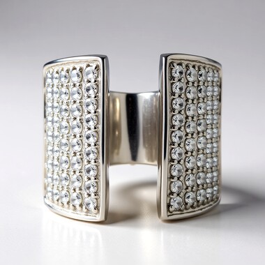 White Topaz Silver Ring