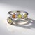 Anello in argento con Zaffiro Fancy
