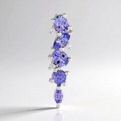 Ciondolo in argento con Tanzanite