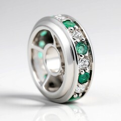 Ciondolo in argento con Smeraldo Socoto
