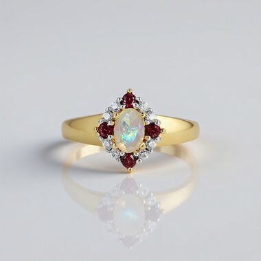 Welo-Opal-Silberring
