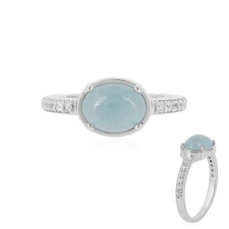 Anello in argento con Acquamarina