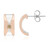 Pendientes en plata con Diamante rosa de Francia Argyle I1 (Annette)