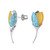 Zilveren oorbellen met turkooisstenen (dagen)