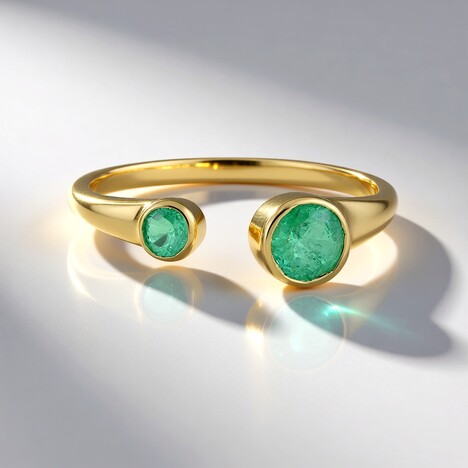 Anello in oro con Smeraldo Russo (de Melo Gold)