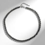 Collier en argent et Hématite noire