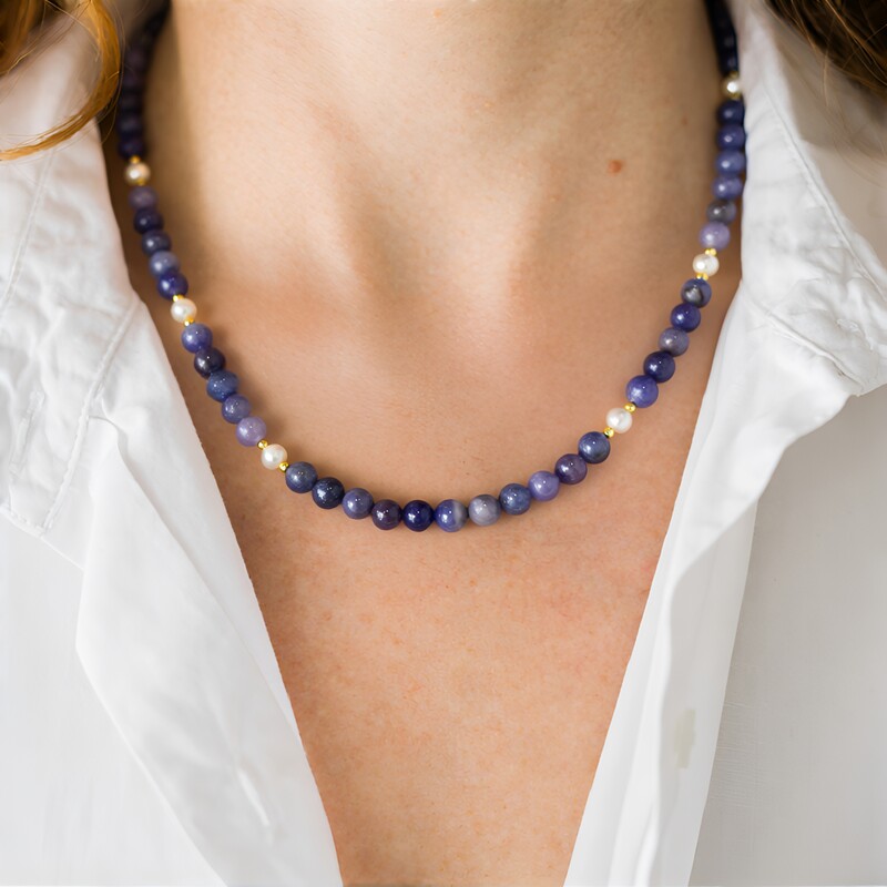 Collier en argent et Tanzanite (Riya)