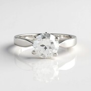 Anello in argento con Topazio Bianco