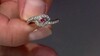 Zilveren ring met een Padparadscha saffier