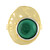 Malachite Silver Ring (MONOSONO COLLECTION)