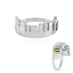 Anello in argento con Diopside Russo (SAELOCANA)