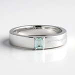 Anello in argento con Smeraldo Color Paraiba