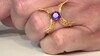 Zilveren ring met een Siberische amethist (de Melo Essence)