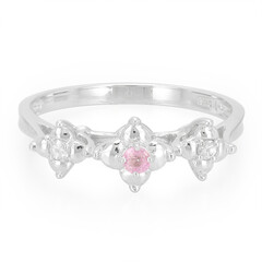 Ceylon Pink Sapphire Silver Ring