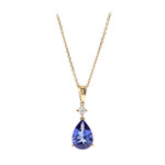 AAA-Tansanit-Goldhalskette (CIRARI)