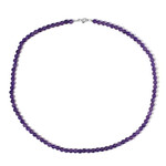 Zambian Amethyst Silver Necklace