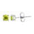Pendientes en plata con Peridoto de Jilin