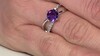 Anillo en plata con Amatista de Marruecos