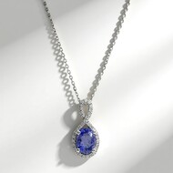Collier en or et Tanzanite AAA (CIRARI)