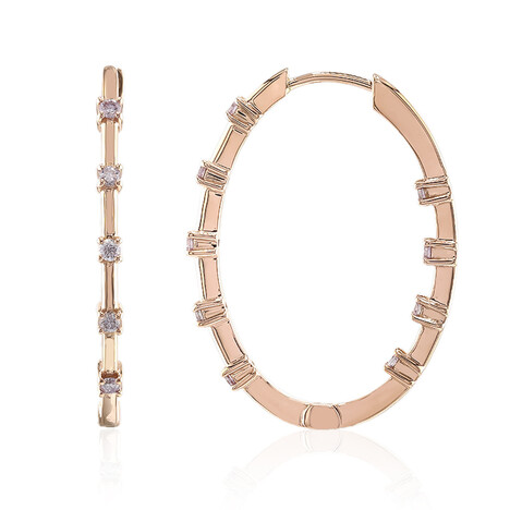 Orecchini in oro con Diamante Rosa d'Argyle I3 (Mark Tremonti)