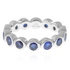 Blauer Madagaskar-Saphir-Silberring