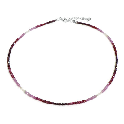 Collana in argento con Rubino della Birmania