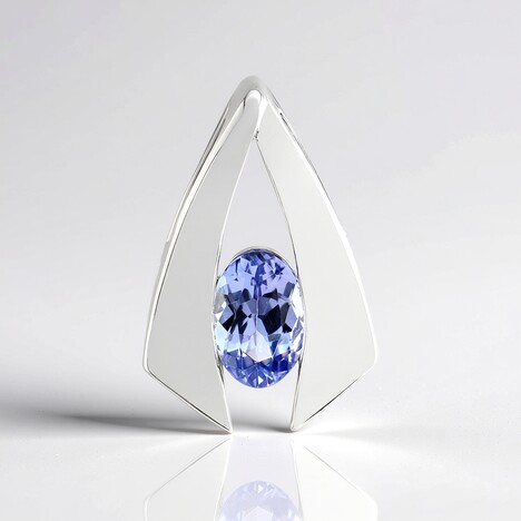 Ciondolo in argento con Tanzanite (Pallanova)