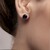 Pendientes en plata con Zafiro azul de Madagascar