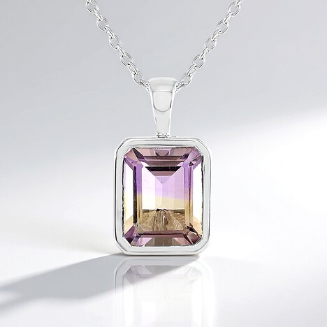 Collana in argento con Ametrina