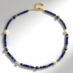Collana in argento con Perla Nera di Acqua Dolce
