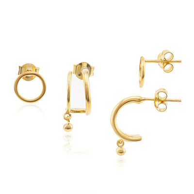 Boucles d'oreilles en argent (M de Luca)
