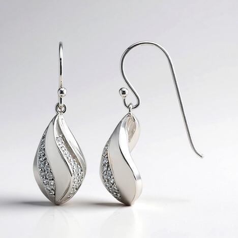 Orecchini in argento con Zircone
