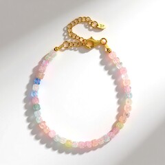 Bracciale in argento con Morganite Brasiliana