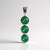 Ciondolo in argento con Onice Verde