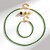 Parure in argento con Diopside Russo