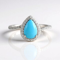 Anello in argento con Turchese Sleeping Beauty (Faszination Türkis)