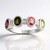 Anello in argento con Tormalina Rosa Brasiliana (Pallanova)