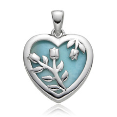 Pendentif en argent et Larimar