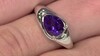 Zilveren ring met een Uruguay amethist (Pallanova)