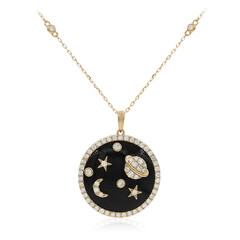 Collar en oro con Ónix negro (CIRARI)