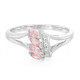 Bague en argent et Saphir Padparadscha