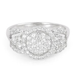 Anello in argento con Topazio Bianco