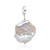 Zilveren hanger met een Witte zoetwater kweekparel