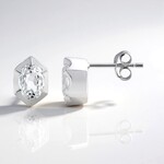 Orecchini in argento con Kunzite Bianca (Pallanova)