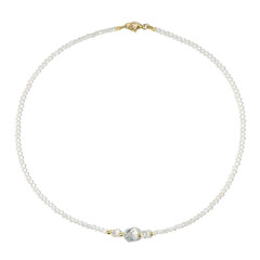 Zilveren halsketting met een Engel Aura Kwarts