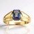 Anello in oro con Tanzanite (non riscaldata) (de Melo Gold)
