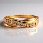 Anello in oro con Diamante Rose de France SI1 di Argyle (Annette)